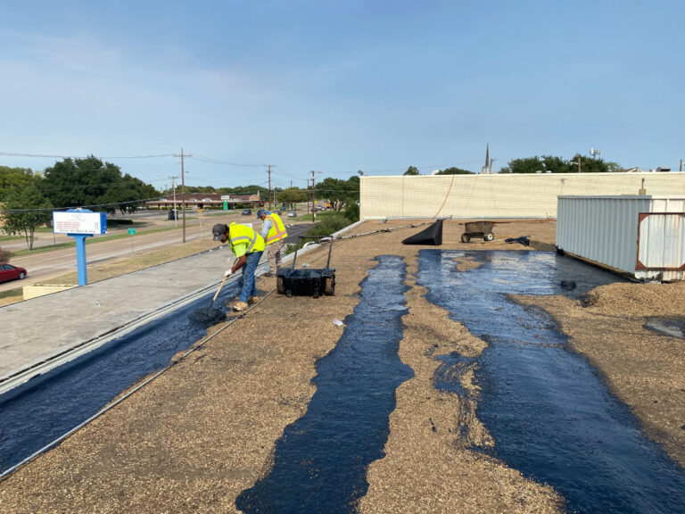 Commercial flat roof repair near me