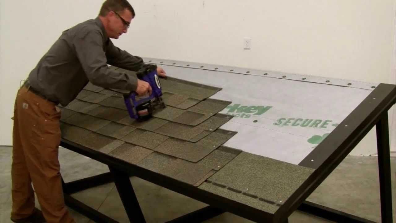 Dimensional shingle installation