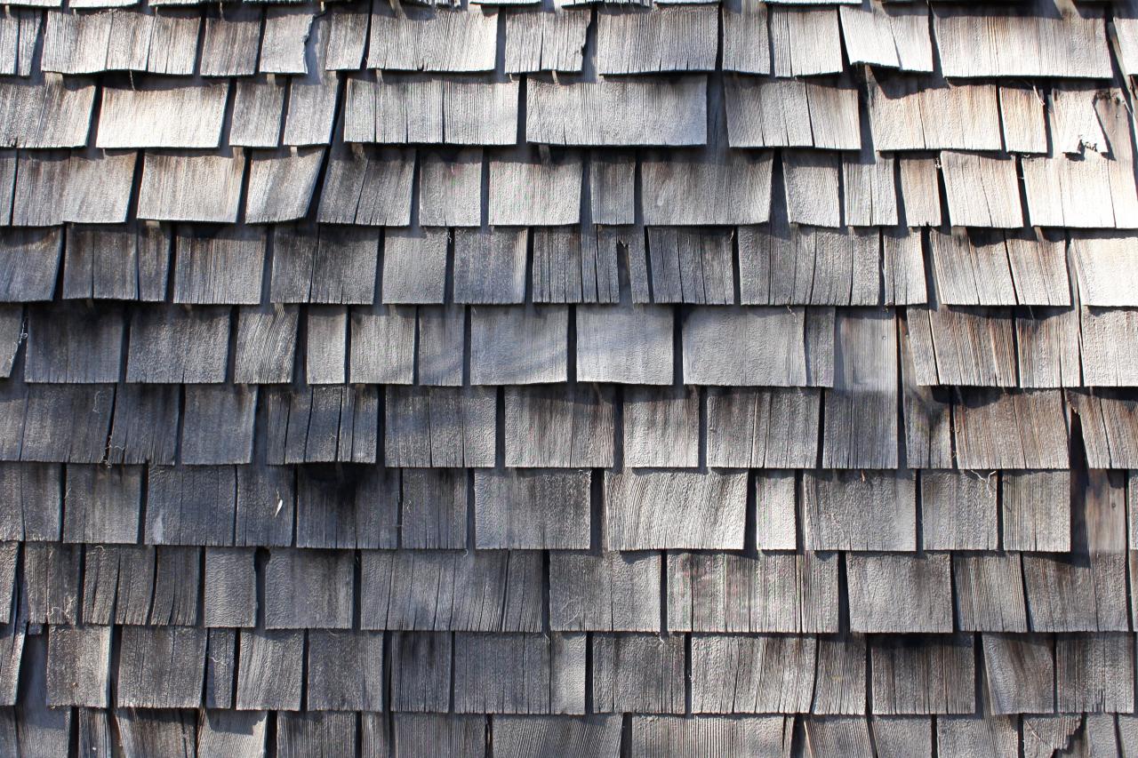 Old roofing shingles